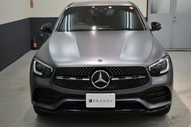 マット塗装のGLC220d 4MATICクーペにコーティング施工しました