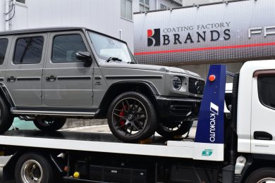 G63AMG（W463A）に電動サイドステップ取付！【横浜市】 | 【横浜・川崎】定期メンテナンス無料のカーコーティングならブランズへ